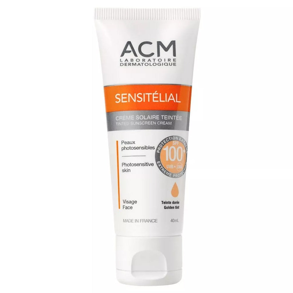 ACM Sensitelial Golden Tint SPF100 Sunscreen Cream 40ml